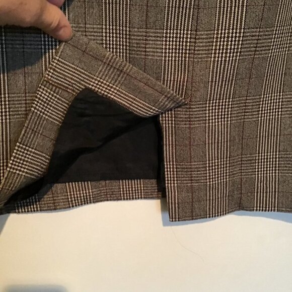 SOYA Concepts Brown Plaid Skirt Size 16 - Picture 3 of 9